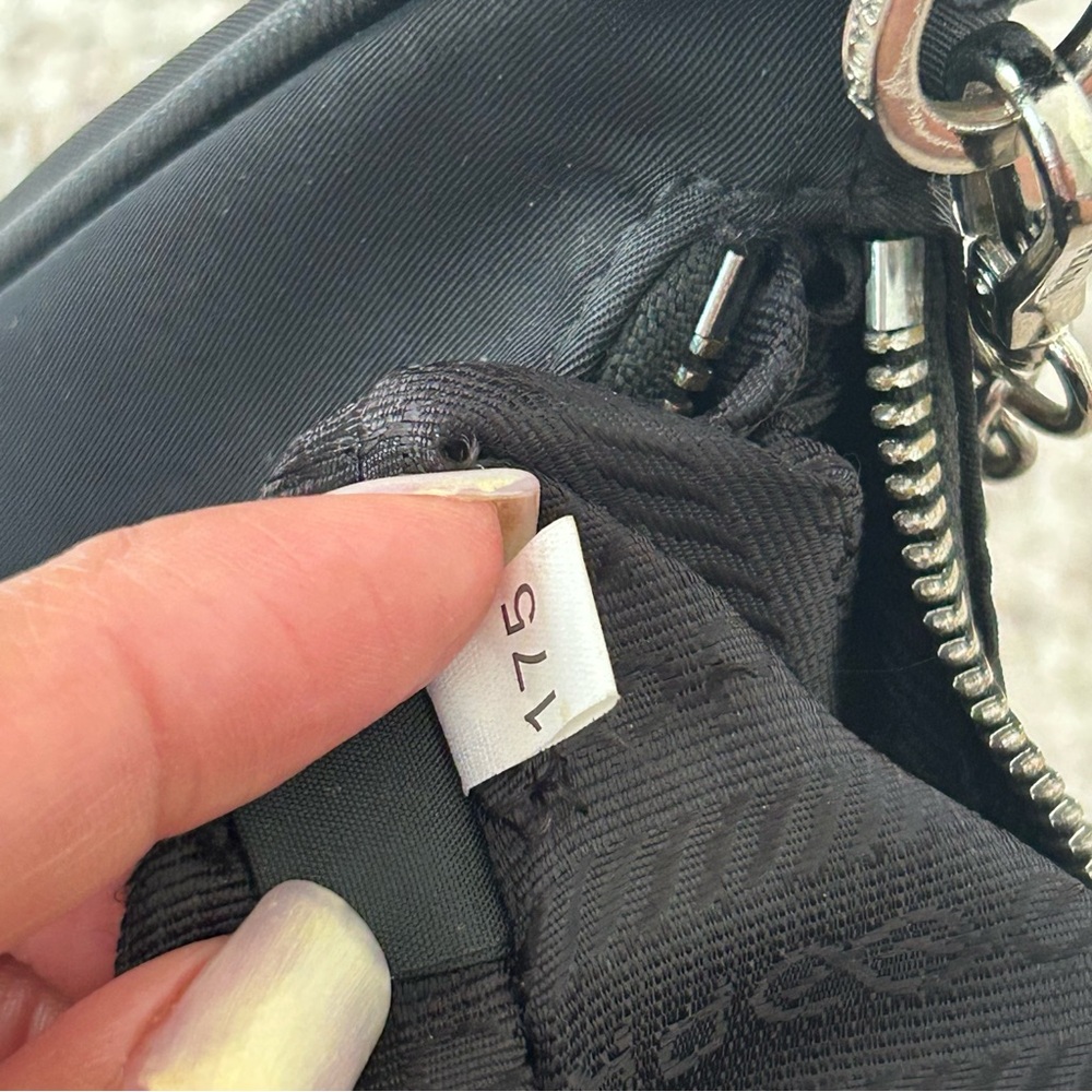 Prada Black Shoulder Bag with Silver Chain - Picture 13 of 16